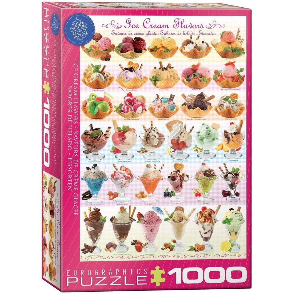 Ice Cream Flavors 1000 Piece Jigsaw Puzzle Eurographics (ONLINE ORDER ONLY)