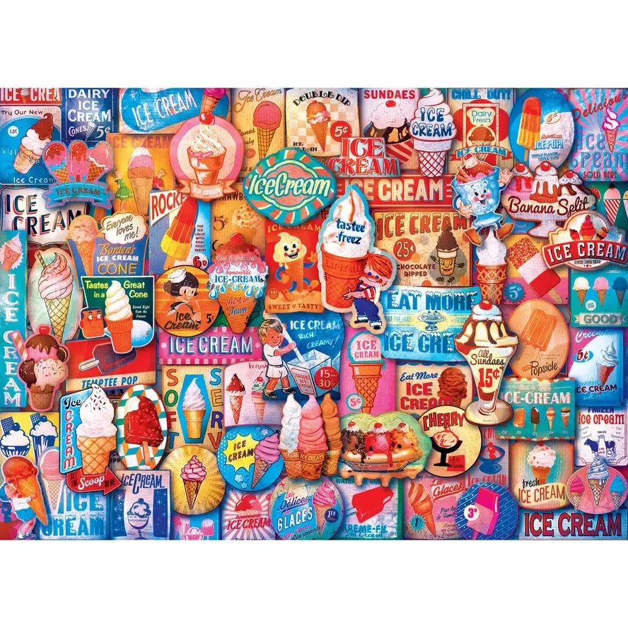 Ice Cream Treats Flashbacks 1000 Piece Jigsaw Puzzle MasterPieces (ONLINE ORDER ONLY)