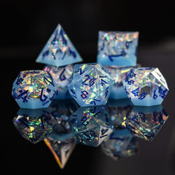 PRE-ORDER || Ice Storm Sharp-Edged Resin Dice Set