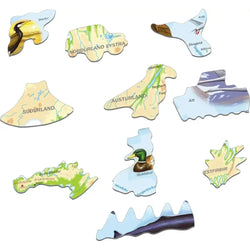 Iceland Map & Animals 81 Piece Tray Jigsaw Puzzle Larsen (ONLINE ORDER ONLY)