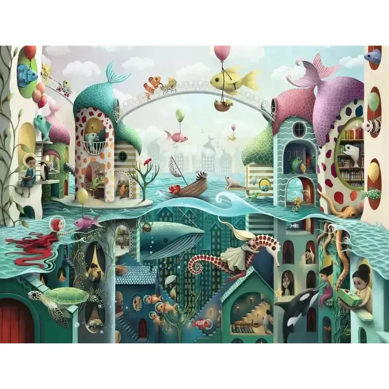 If Fish Could Walk by Demelsa Haughton 2000 Piece Jigsaw Puzzle Ravensburger (ONLINE ORDER ONLY)