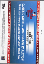 2025 Topps All Star Game Gary Sheffield #HHAGS Homegrown Heros Autograph Variation /50 Baseball Card (ONLINE ORDER ONLY)