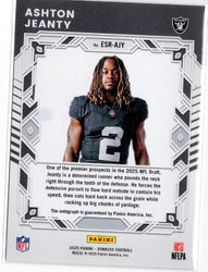 2025 Panini Donruss Ashton Jeanty #ESRAJY Elite Series Rookies Auto /99 Las Vegas Raiders Rookie RC Football Card (ONLINE ORDER ONLY)