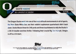 2025 Topps Bowman U Now Dante Moore #21 Superfractor /1 Oregon Ducks Rookie RC Football Card (ONLINE ORDER ONLY)