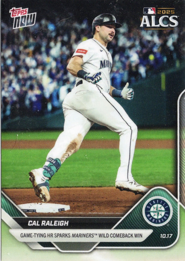 2025 Topps Now Cal Raleigh #881SP Seattle Mariners Baseball Card