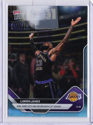 2025 Topps Now LeBron James #P58 Platinum Member Los Angeles Lakers Basketball Card