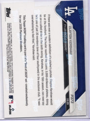 2025 Topps Now Clayton Kershaw #P373 Platinum Member Los Angeles Dodgers Baseball Card