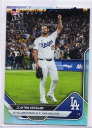 2025 Topps Now Clayton Kershaw #P373 Platinum Member Los Angeles Dodgers Baseball Card