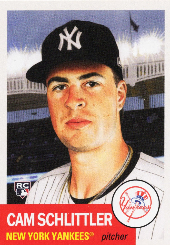 2026 Topps Living Cam Schlittler #912 Black Text Bio New York Yankees Rookie RC Baseball Card