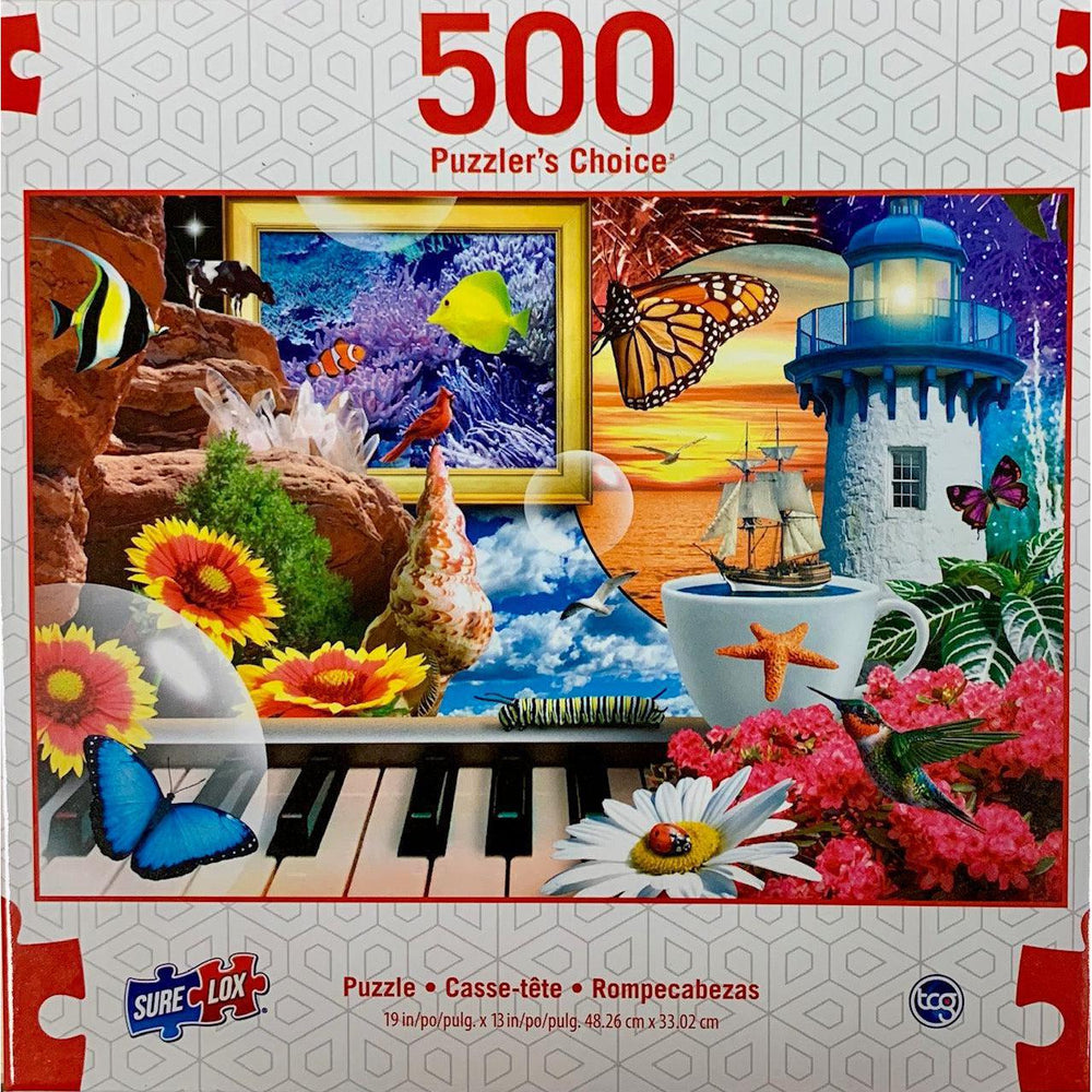 Imagination in Motion Puzzler's Choice 500 Piece Jigsaw Puzzle Sure Lox (ONLINE ORDER ONLY)