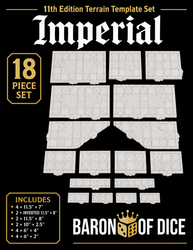 Iron Sector Template Set | 11e Terrain Template Set | Shipping Excluded (ONLINE ORDER ONLY)
