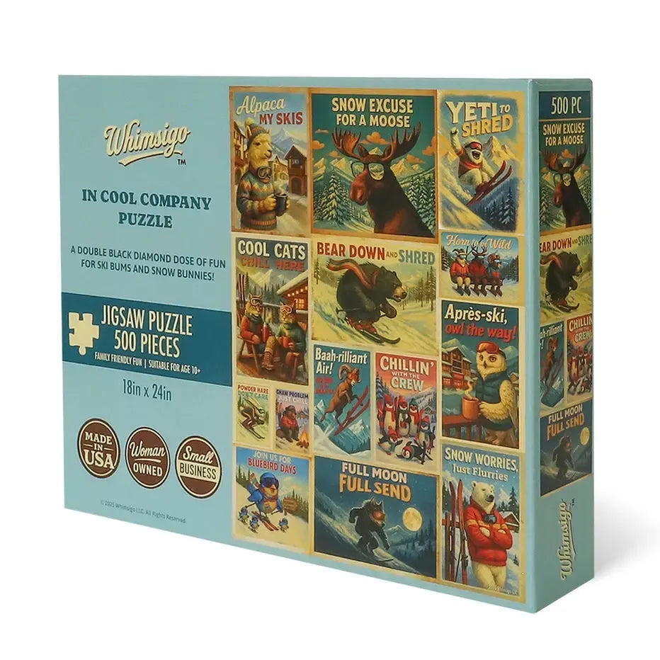 In Cool Company 500 Piece Jigsaw Puzzle Whimsigo (ONLINE ORDER ONLY)