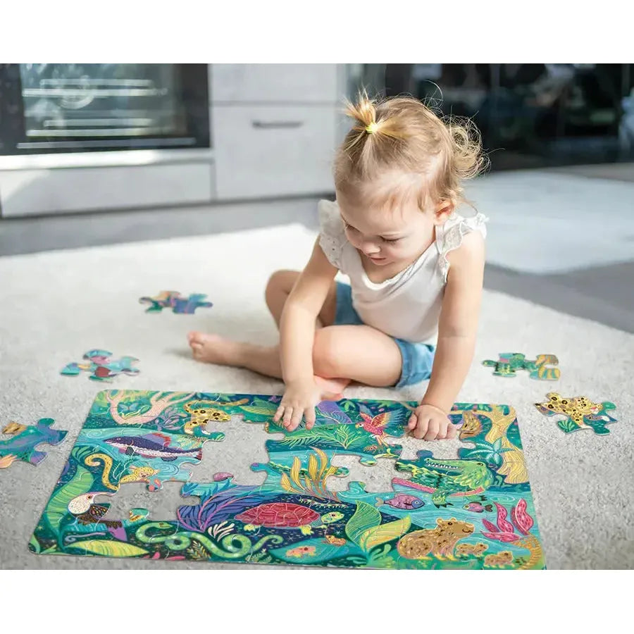In the Rainforest 35 Piece Floor Jigsaw Puzzle Cobble Hill (ONLINE ORDER ONLY)