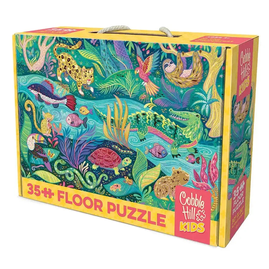 In the Rainforest 35 Piece Floor Jigsaw Puzzle Cobble Hill (ONLINE ORDER ONLY)