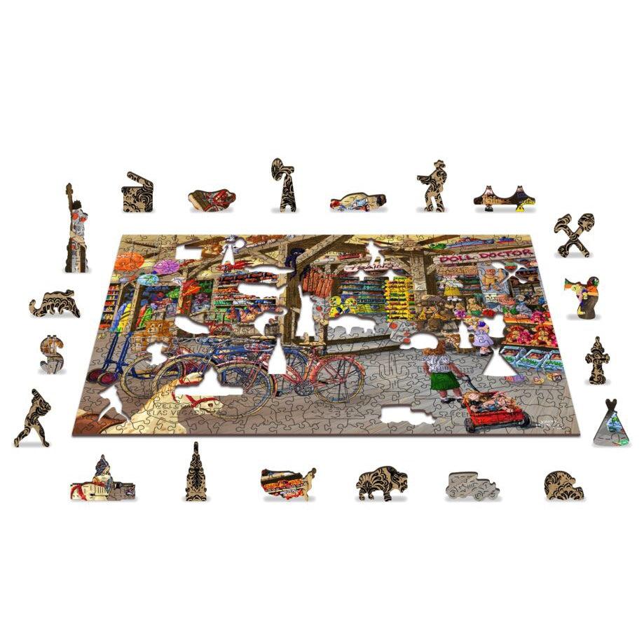 In the Toyshop 400 Piece Wood Jigsaw Puzzle Wooden City (ONLINE ORDER ONLY)