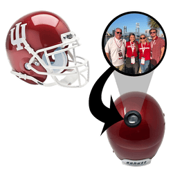 Indiana Hoosiers College Football Collectible Mini Helmet - Picture Inside - FANZ Collectibles (Online Order Only) (ONLINE ORDER ONLY)