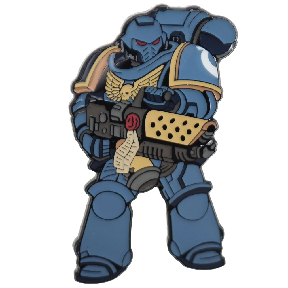 Foam Brain Mystery Loot: 40K Enamel Pins - Ultramarines vs Tyranids