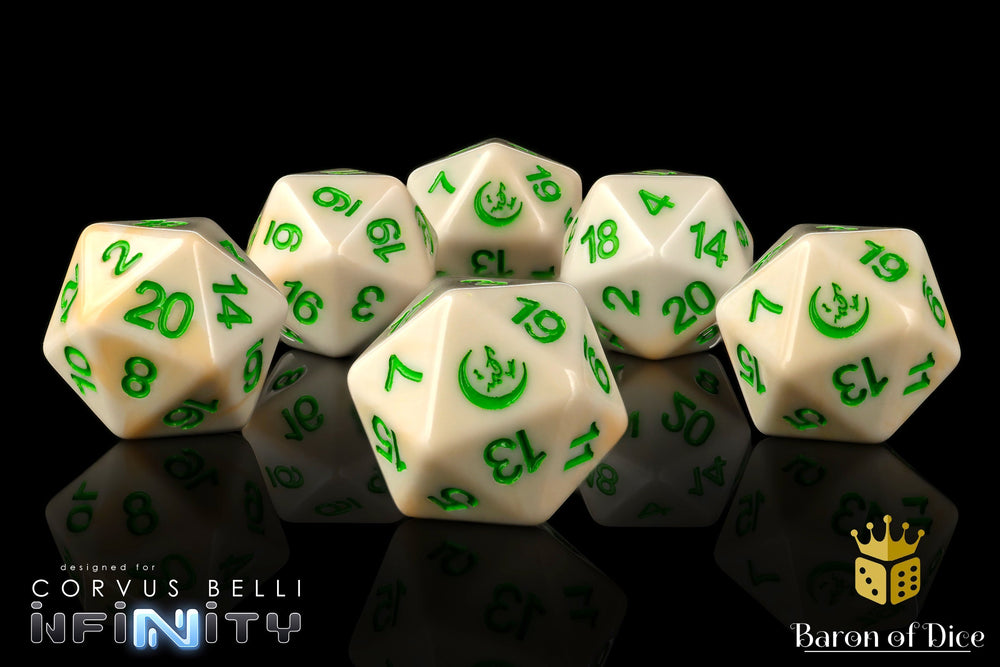 Infinity: N5 Haqqislam - Official Dice Set (ONLINE ORDER ONLY)