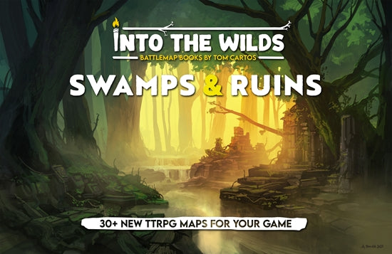 Into the Wilds Battlemap Books: Swamps & Ruins (ONLINE ORDER ONLY)