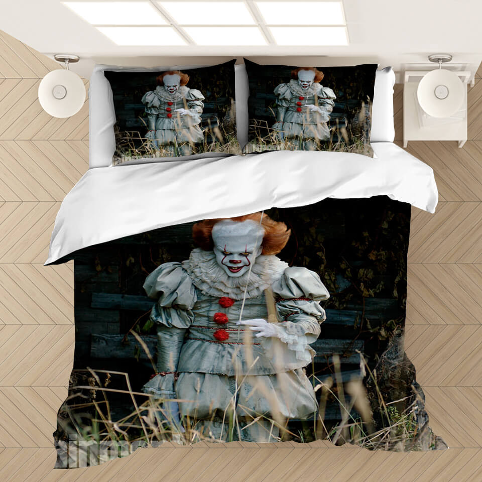 Pennywise Pattern Bedding Set Cosplay  Quilt Covers (Online Order Only)