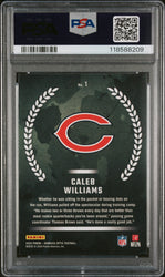 Graded 2024 Panini Donruss Optic Caleb Williams #1 Rookie Recruits Rookie RC Football Card PSA 10 Gem Mint