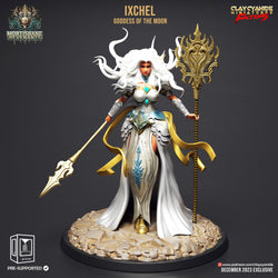 3D Printed Clay Cyanide Mortisbane Revenants - Ixchel Goddess Of The Moon 28mm 32mm D&D (Online Only)