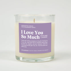 I Love You So Much Glass Candle (ONLINE ORDER ONLY)