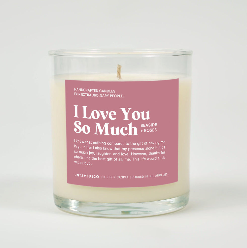 I Love You So Much Glass Candle (ONLINE ORDER ONLY)