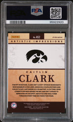 Graded 2024 Panini Caitlin Clark Collection Caitlin Clark #AS2 Artistic Selection Rookie RC Basketball Card PSA 9 Mint