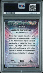 Graded 2024 Topps Jasson Dominguez #CSMLB35 Stars of MLB Chrome Rookie RC Baseball Card PSA 10 Gem Mint (ONLINE ORDER ONLY)