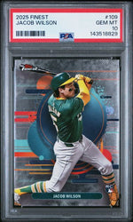 Graded 2025 Topps Finest Jacob Wilson #109 Rookie RC Baseball Card PSA 10 Gem Mint