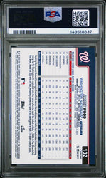 Graded 2025 Topps Chrome Sapphire James Wood #132 Rookie RC Baseball Card PSA 10 Gem Mint