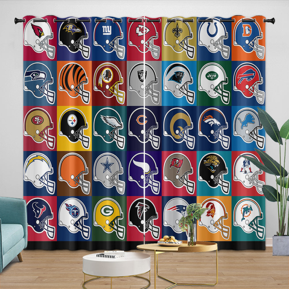 Jacksonville Jaguars Curtains Blackout Window Drapes Room Decoration (Online Order Only)