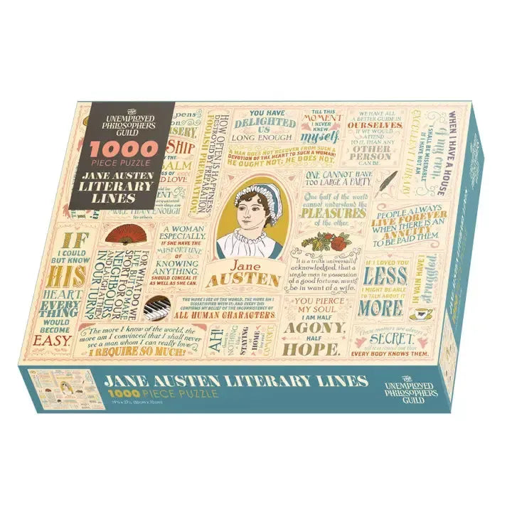 Jane Austen Literary Line 1000 Piece Jigsaw Puzzle UPG (ONLINE ORDER ONLY)