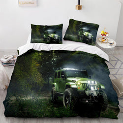 Jeep 4X4 Vehicle Off-Road Adventure Car Bedding Set Duvet Cover (Online Order Only)