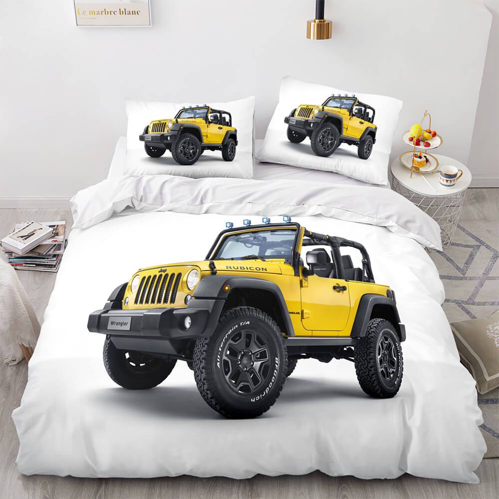 Jeep 4X4 Vehicle Off-Road Adventure Car Bedding Set Duvet Cover (Online Order Only)