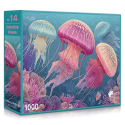Jellyfish Bloom 1000 Piece Jigsaw Puzzle Final Piece (ONLINE ORDER ONLY)