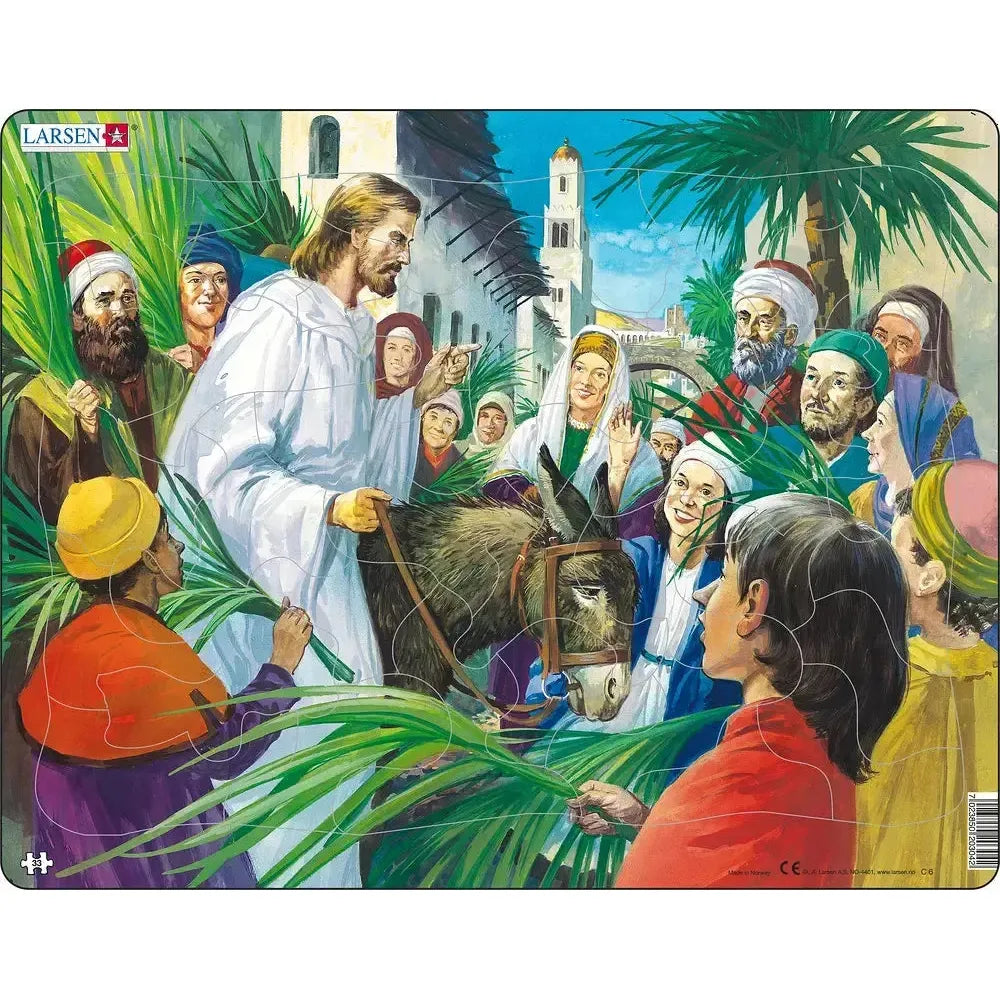 Jesus Entering Jerusalem 33 Piece Tray Jigsaw Puzzle Larsen (ONLINE ORDER ONLY)
