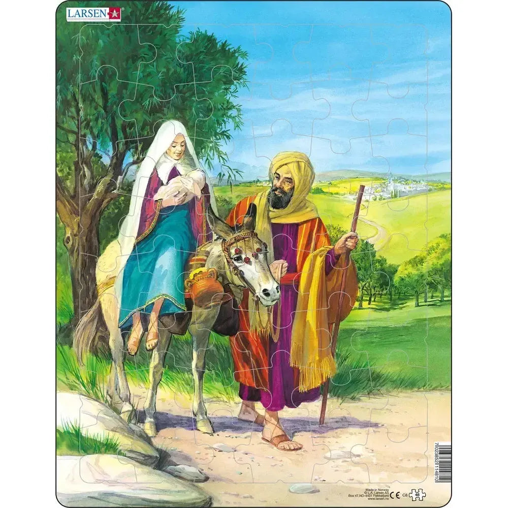 Jesus on the Way to Egypt 48 Piece Tray Jigsaw Puzzle Larsen (ONLINE ORDER ONLY)