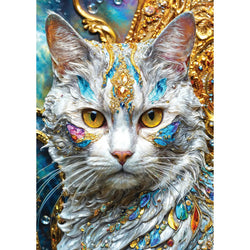 Jeweled Cat 1000 Piece Jigsaw Puzzle Enjoy (ONLINE ORDER ONLY)