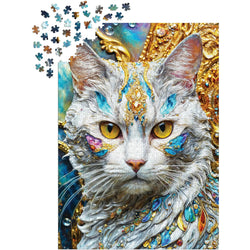 Jeweled Cat 1000 Piece Jigsaw Puzzle Enjoy (ONLINE ORDER ONLY)