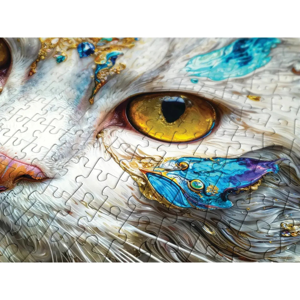 Jeweled Cat 1000 Piece Jigsaw Puzzle Enjoy (ONLINE ORDER ONLY)