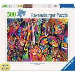 Jeweled Jungle 500 Large Piece Jigsaw Puzzle Ravensburger (ONLINE ORDER ONLY)
