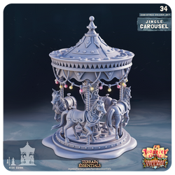 3D Printed Cast n Play Christmas Village Terrain Set 28mm 32mm D&D (Online Only)