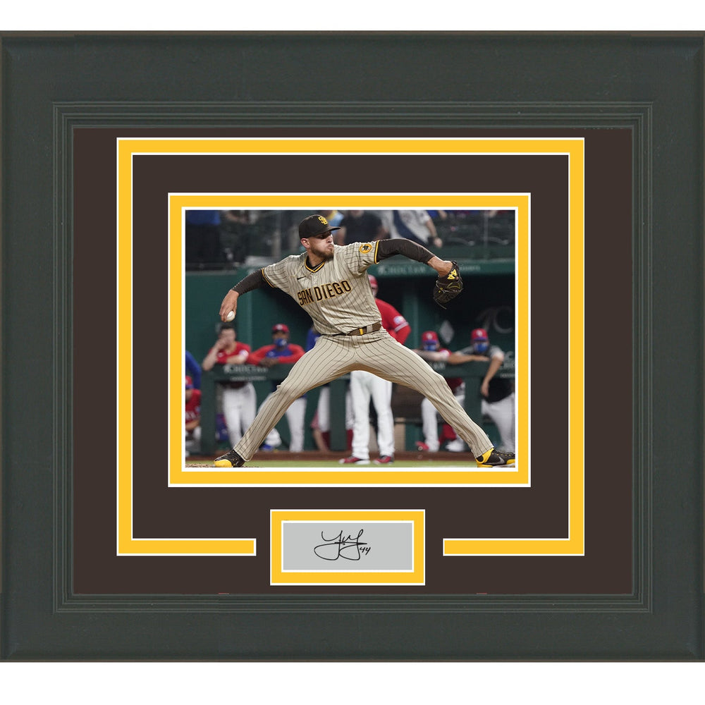 Framed Joe Musgrove Facsimile Laser Engraved Signature Auto San Diego Padres 11x14 Baseball Photo (ONLINE ORDER ONLY)
