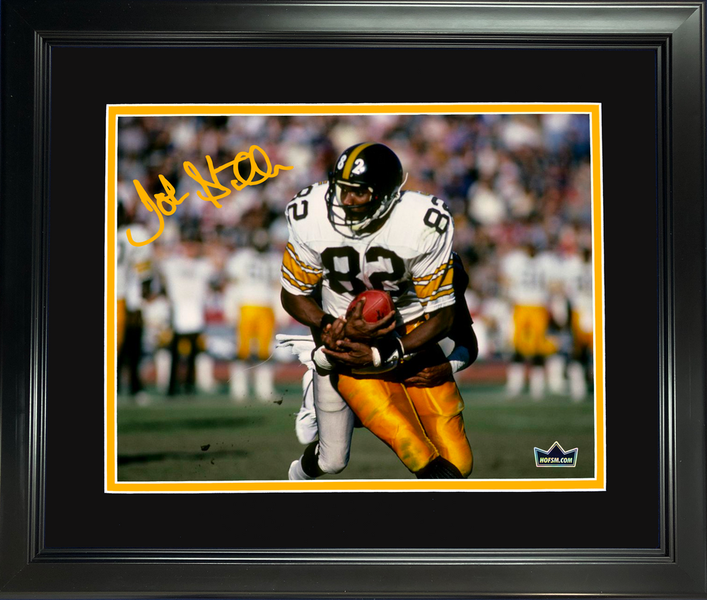 Framed John Stallworth Facsimile Laser Engraved Signature Auto Pittsburgh Steelers 11"x14" Football Photo HOFSM Holo (ONLINE ORDER ONLY)