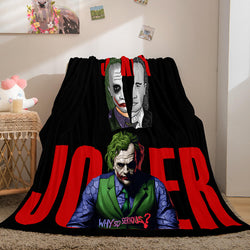 Joker Flannel Caroset Throw Cosplay Blanket (Online Order Only)