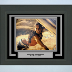 Framed Autographed/Signed Megan Fox Mikaela Banes Transformers 16x20 Photo Beckett BAS COA