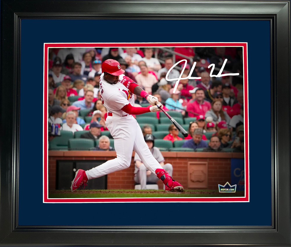 Framed Jordan Walker St. Louis Cardinals Facsimile Laser Engraved Signature Auto 11"x14" Baseball Photo HOFSM Holo (ONLINE ORDER ONLY)