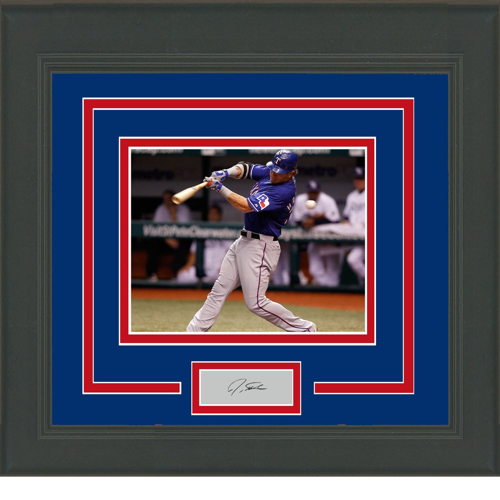 Framed Josh Hamilton Facsimile Laser Engraved Signature Auto Texas Rangers 11x14 Baseball Photo (ONLINE ORDER ONLY)